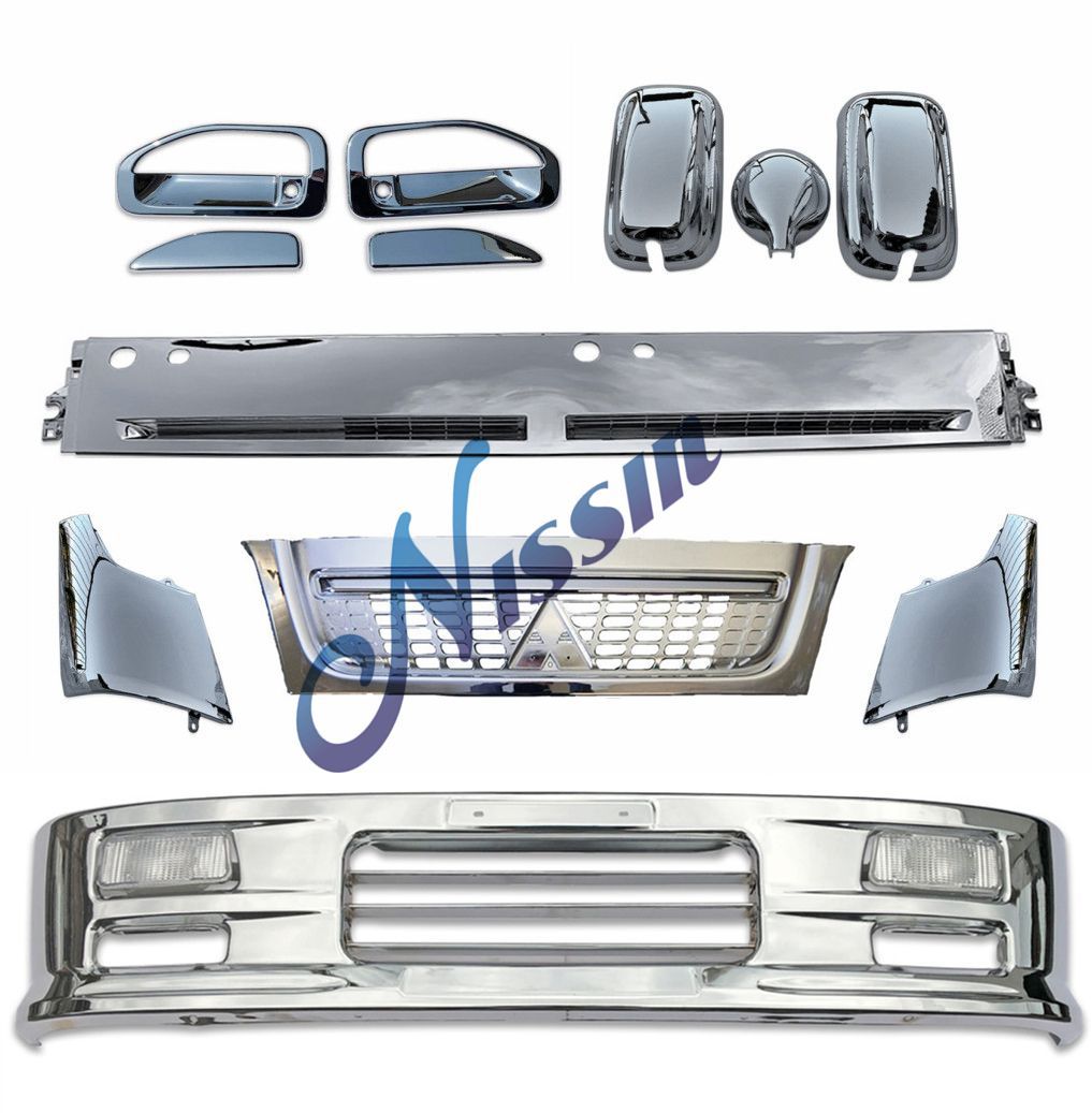 ジェネレーションキャンター 標準 メッキ バンパー+フロントガーニッシュ セット ジェネレーションキャンター 標準 メッキ バンパー+フロント