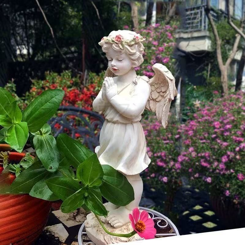 置物 天使 エンジェル 彫刻 インテリア オブジェ 工芸品 ギフト