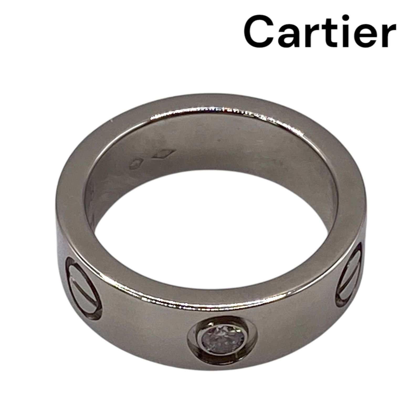○美品 カルティエ Cartier ラブリング PT950 プラチナ 8号 