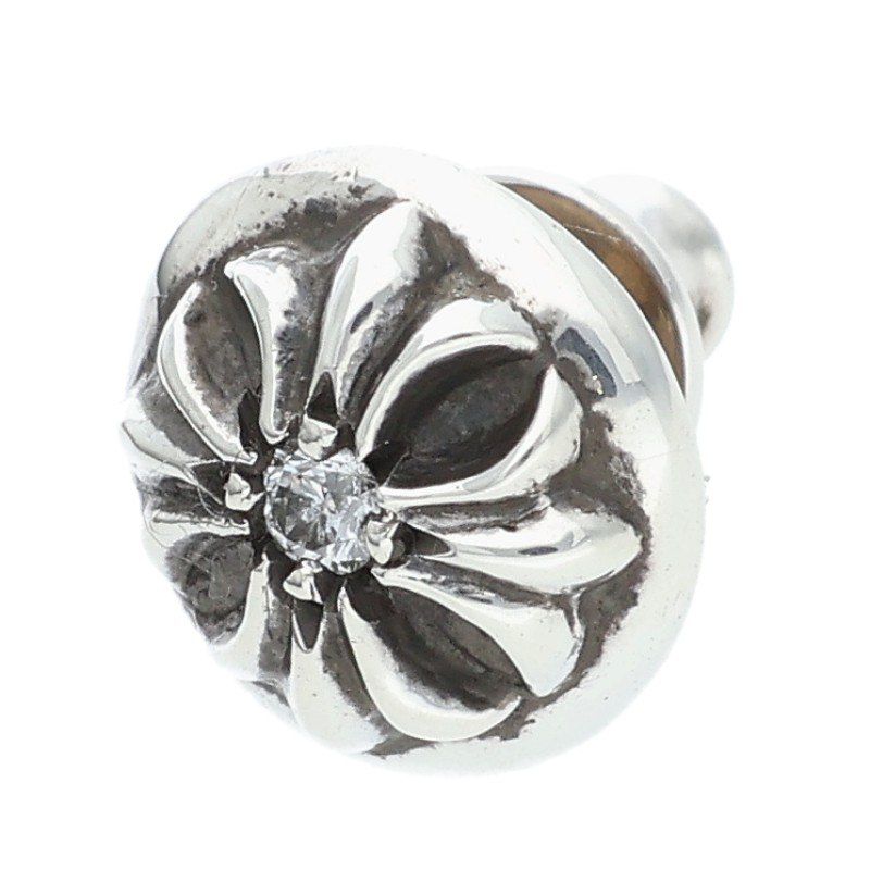 クロムハーツ STUD CRSBLL DIA|クロスボールスタッド 1ダイヤ|シルバーピアス メンズ