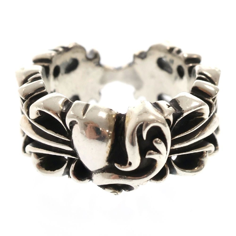CHROME HEARTS (クロムハーツ) DBL FLRL CRS HRT ダブルフローラル