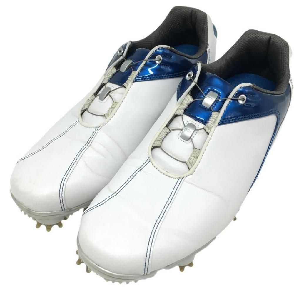 【新品未使用】メンズゴルフシューズ 53144J BOA FootJoy 美品】フットジョイ ゴルフシューズ 白×ブルー 53144J BOA メンズ 25.5