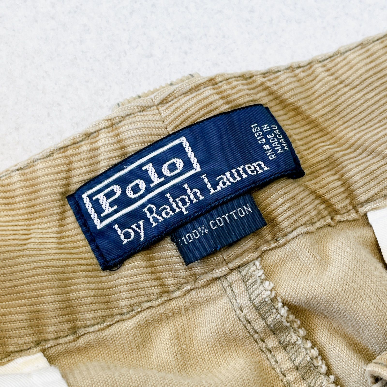 ラルフローレン　コーデュロイ　カーゴパンツ　パラシュート　マルチポケット　Polo by  Ralph  Lauren cargo pants corduroy multi pocket gimmick pants 90s 00s