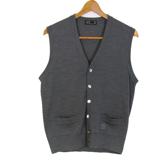 DAKS ダックスニットベスト チェック柄 ウール100% M ダックス Vネック チェック ニットベスト 【美品】 L - メルカリ