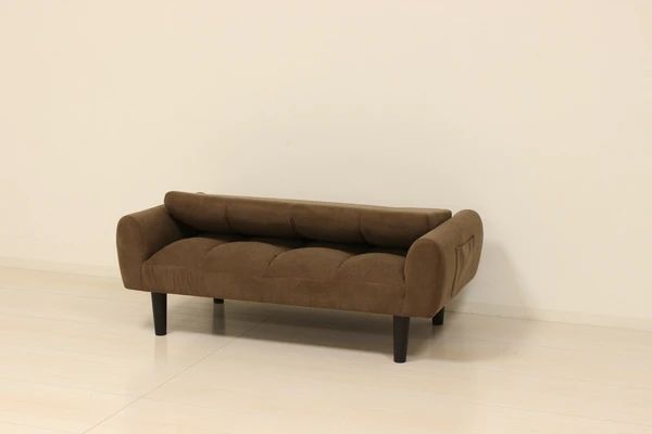 納得のいく 2人掛け コーデュロイソファー コーヒーブラウン