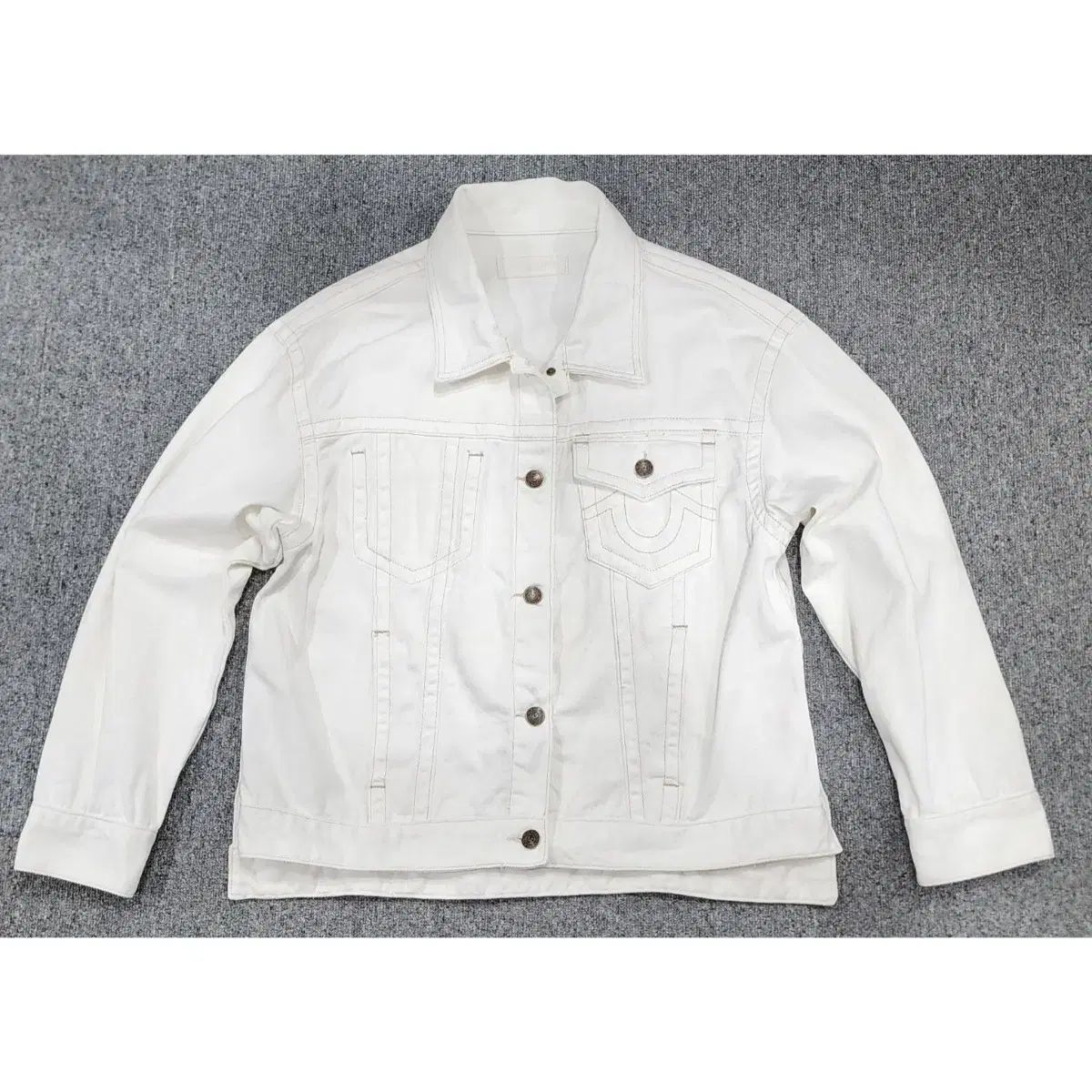 TRUE RELIGION(トゥルーレリジョン) トラッカー 白 デニムジャケット 