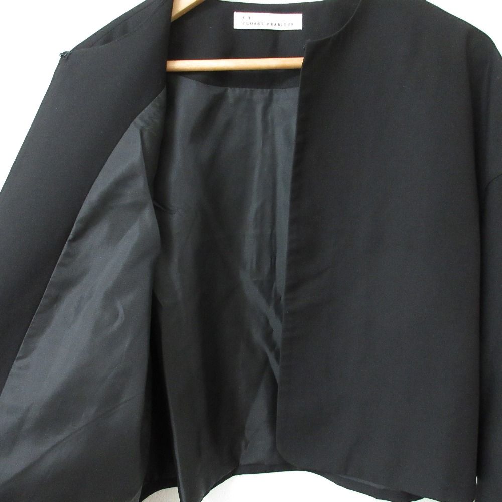 ■エスティークローゼットフラビシャス s.t.closet frabjous *2WAYブラウス&タックパンツのセットアップ*紺レディース1119【21L91】 定価1.1万エスティークローゼットフラビシャス  frabjous