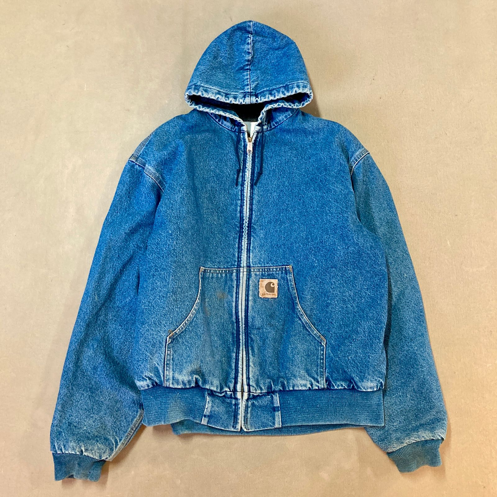 ☆ 80s vintage USA製 Carhartt カーハート デニムジャケット パーカー