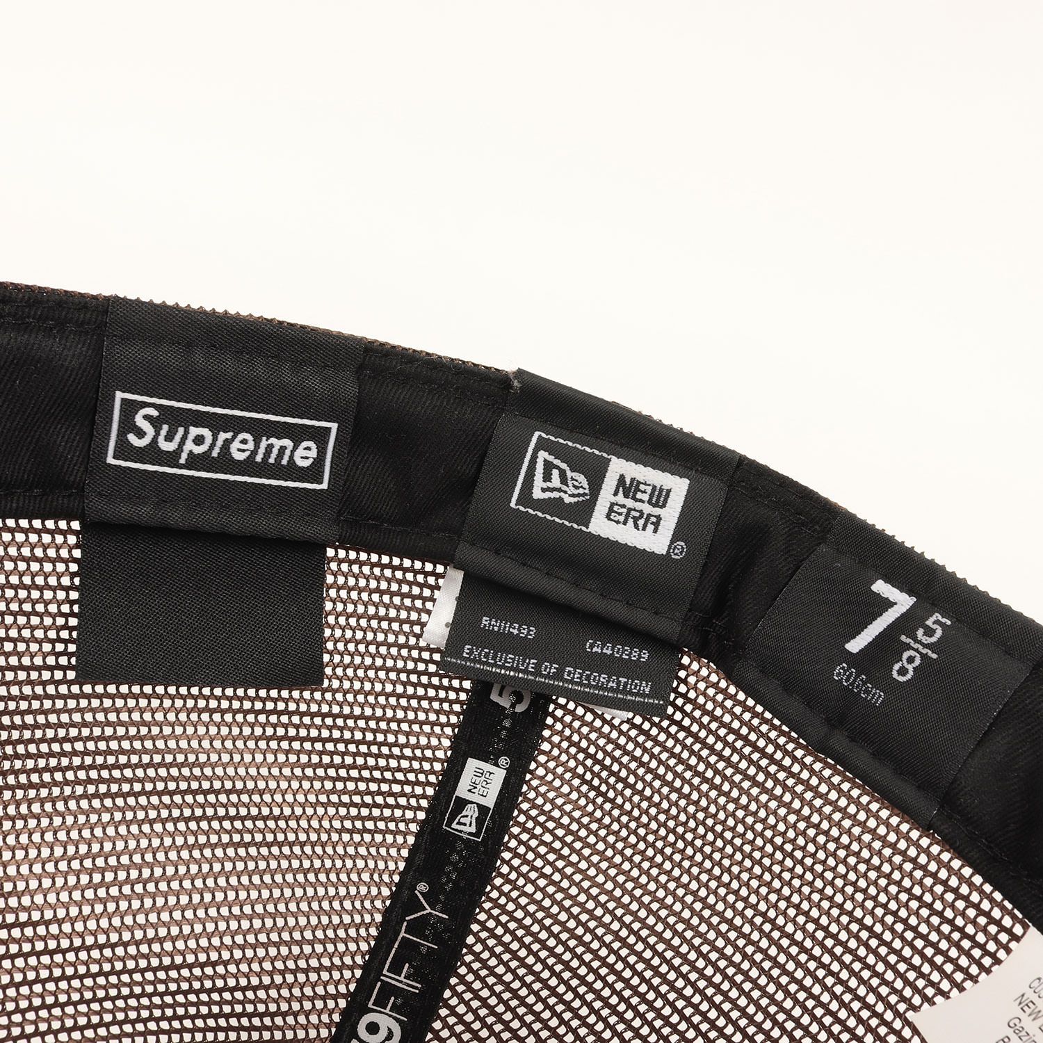 Supreme シュプリーム キャップ ブラウン サイズ:7 5/8(60.6cm