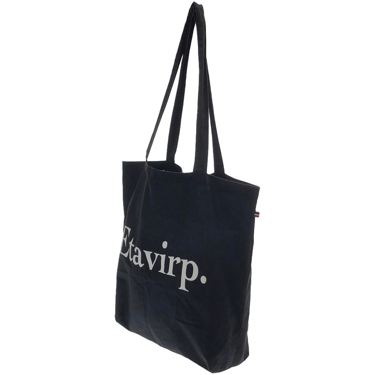 Etavirp トートバッグ etavirp.エタヴァープ ロゴプリント トートバッグ ブラック