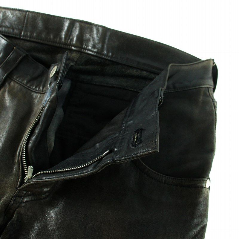 mastermind JAPAN レザーパンツ テーパード ジップフライ 【公式通販】