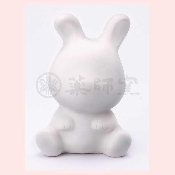 レトロ53年前の品??陶器のうさぎの貯金箱??かねあき