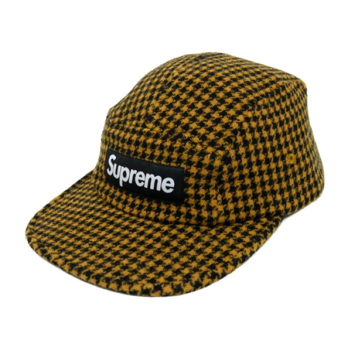 Supreme 国内正規 23AW 23FW Houndstooth Wool Camp Cap 千鳥チェック 