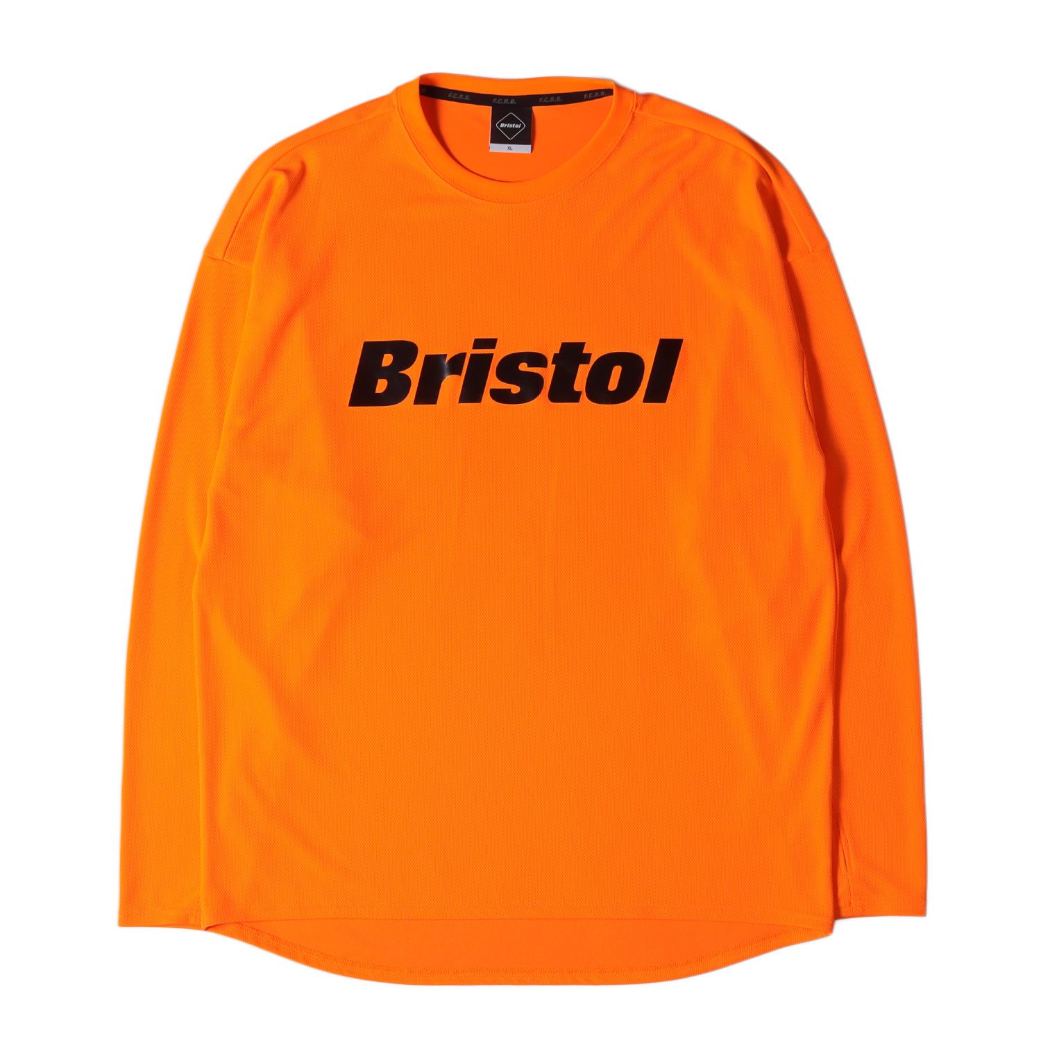 美品 F.C.Real Bristol エフシーレアルブリストル Tシャツ サイズ:XL メッシュジャージ ツアー クルーネック 長袖 L/S  AUTHENTIC LOGO TOUR TEE 19SS オレンジ トップス カットソー ロンT ブランド - メルカリ