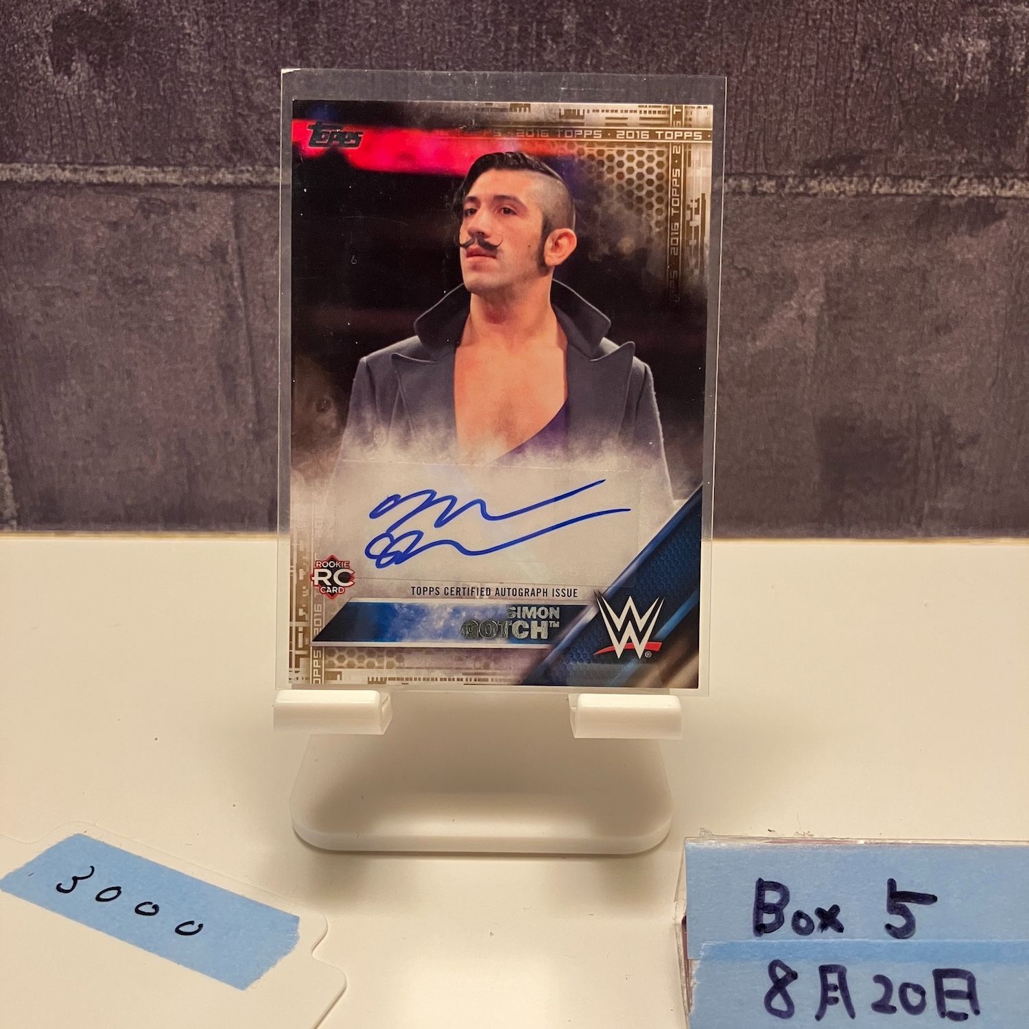 2016 Topps Then Now Forever Simon Gotch 47/50 直筆サイン WWE
