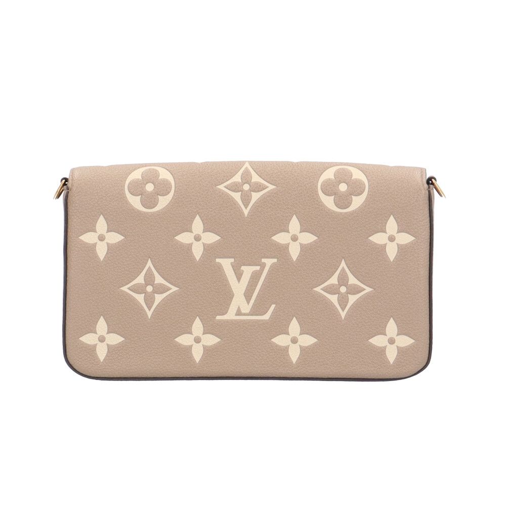 LOUIS VUITTON ルイ・ヴィトン ポシェット フェリシー ショルダーバッグ M82610 モノグラムアンプラント ベージュ  レディース【中古】 ルイヴィトン ポシェットフェリシー モノグラムアンプラント