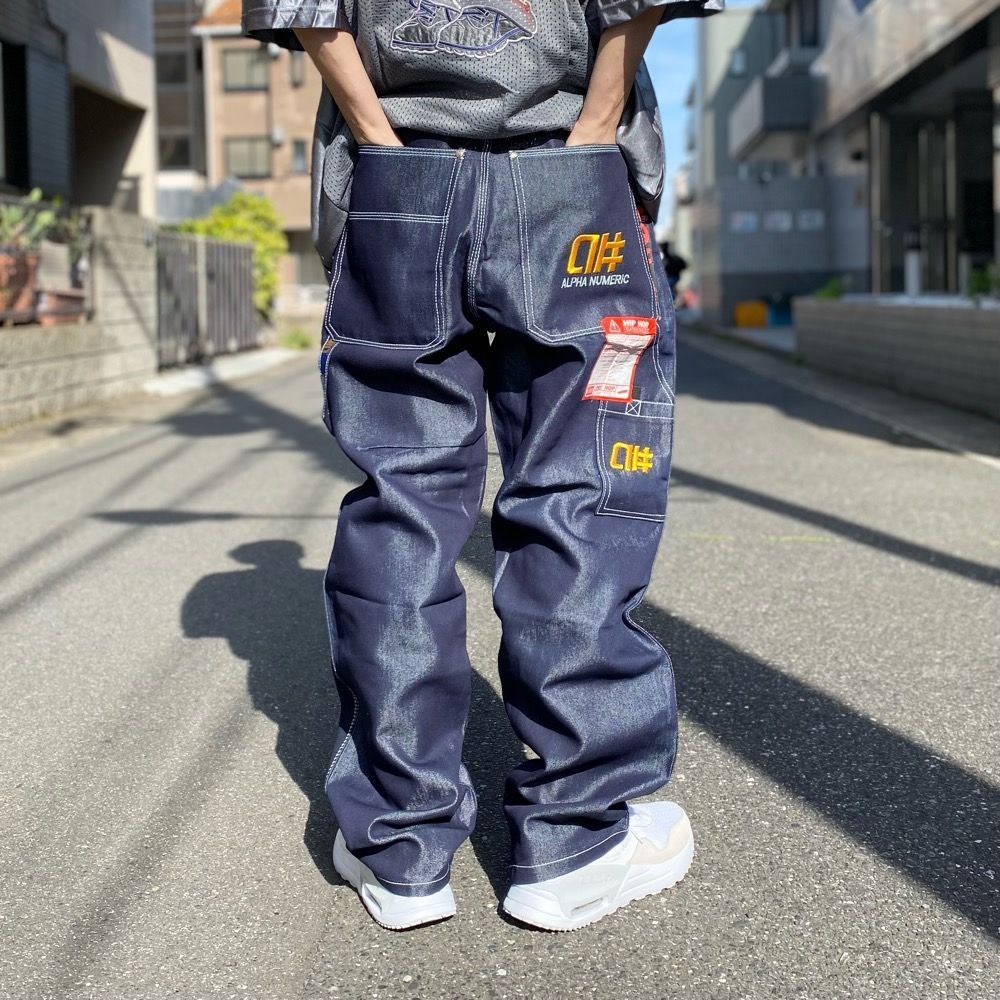 00's Deadstock ALPHA NUMERIC バギー デニム ペインターパンツ