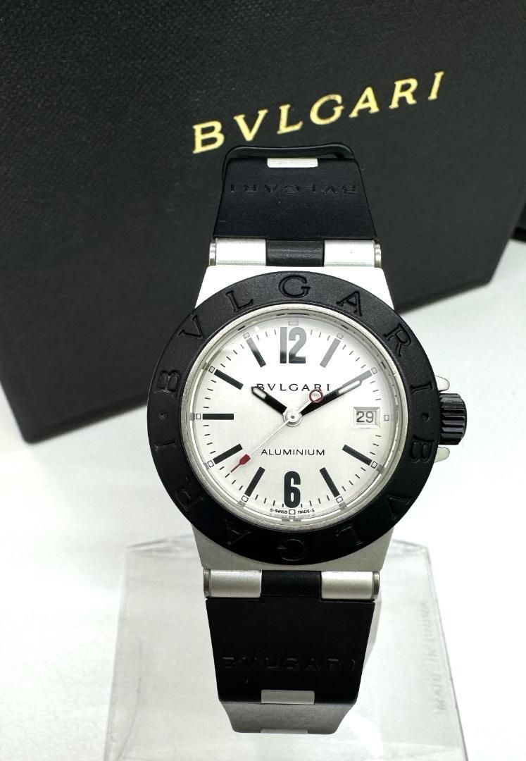 稼働品】BVLGARI ブルガリ アルミニウム AL29TA 腕時計 - メルカリ