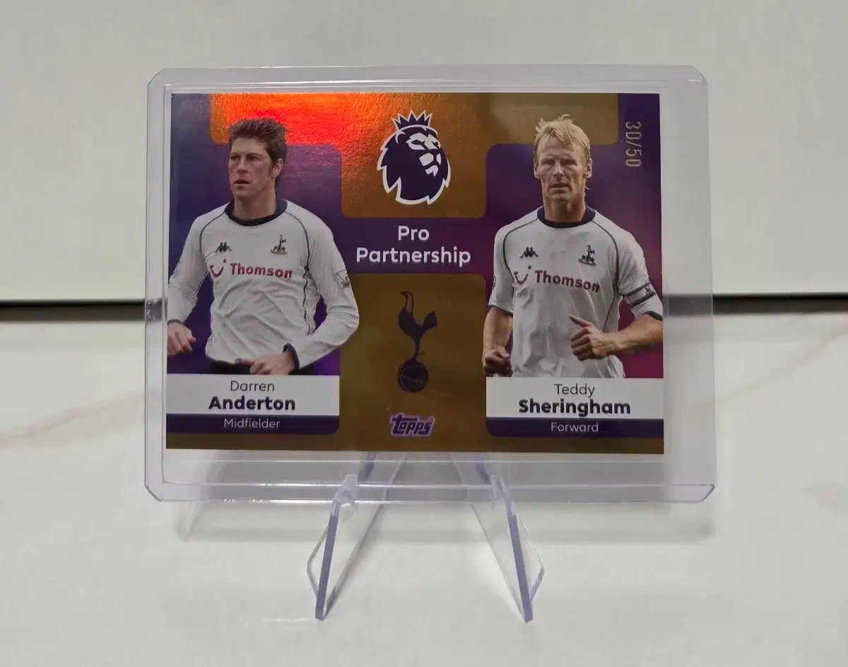 TOPPS トップス プレミアリーグ トッテナム アンデルトン | シェリンガム プロ パートナーシップ 50