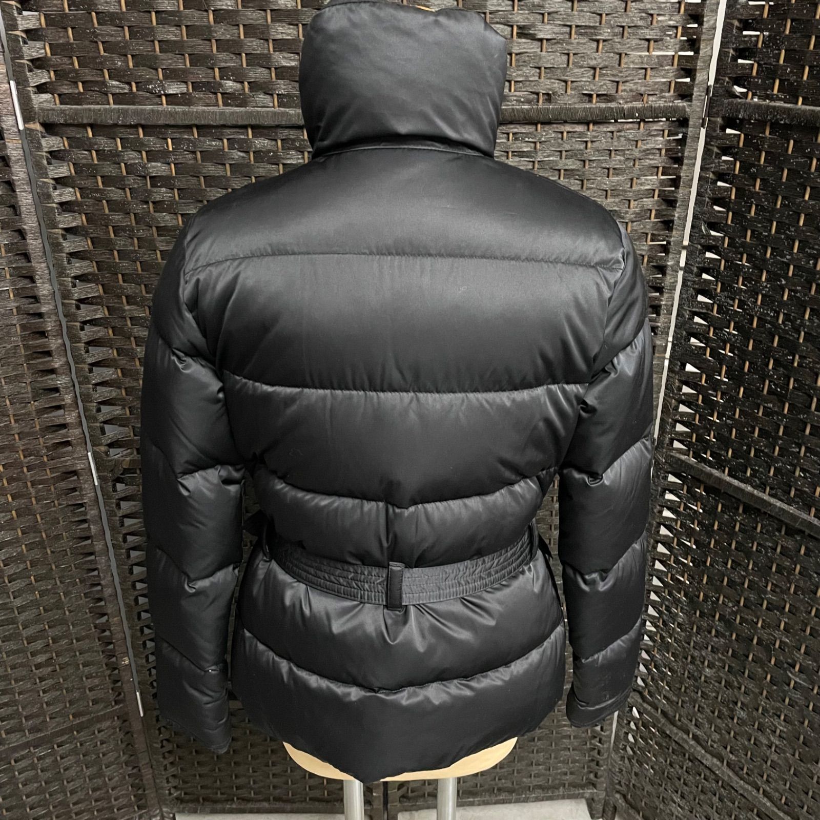 ラルフローレン ダウンジャケット ベルト ロゴプレート Mサイズ 黒