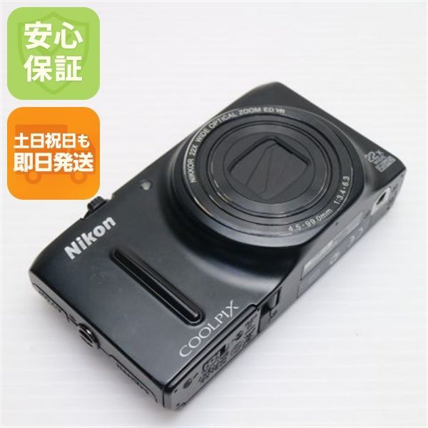 並品 NIKON ニコン COOLPIX S9500 マットブラック 動作品 超美品 COOLPIX S9500 マットブラック 即日発送 デジカメ Nikon