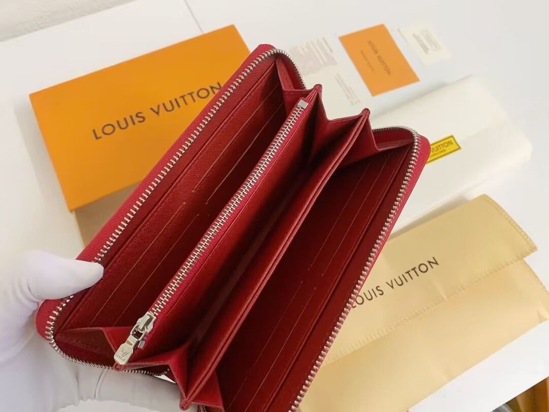 ルイヴィトン シュプリーム 長財布 コラボ 赤 - メルカリ