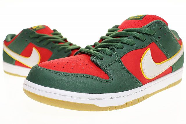 ナイキ エスビー NIKE SB DUNK LOW PRO PRM SEATTLE SUPERSONICS 30cm FZ1287-300 ダンク ロー シアトル スーパーソニックス レッド グリーン 赤 緑 ブランド古着ベクトル ▲ 250506