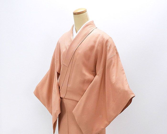 色無地 正絹 加賀友禅 柿本市郎 身丈153.5cm 裄丈64.5cm 中陰五 色無地 正絹 加賀友禅 柿本市郎 身丈153.5cm 裄丈64.5cm 中陰五