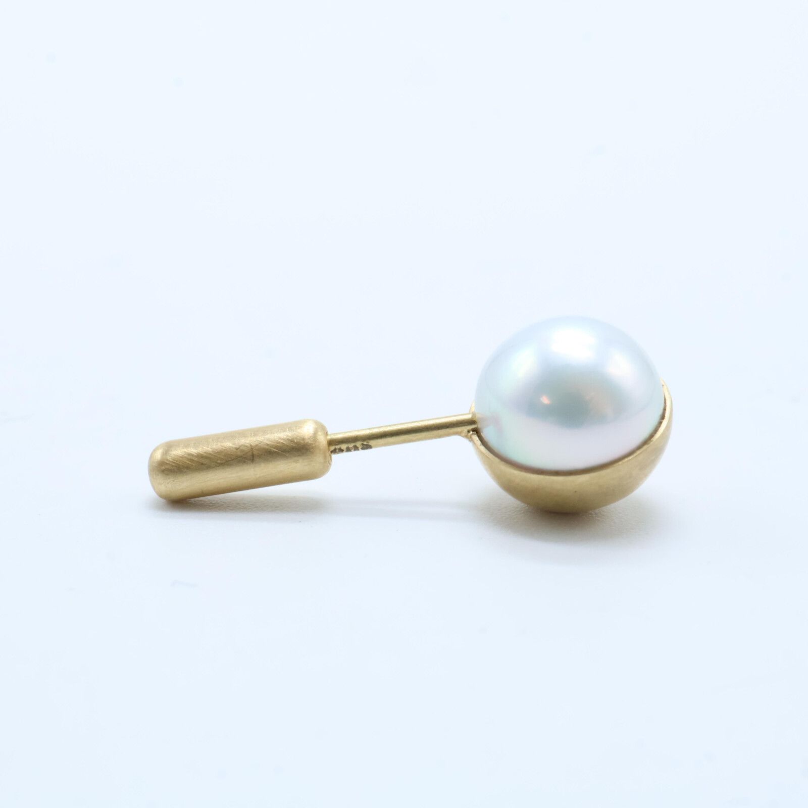shihara シハラ 【美品】750 Half Pearl Earring 90° ハーフ