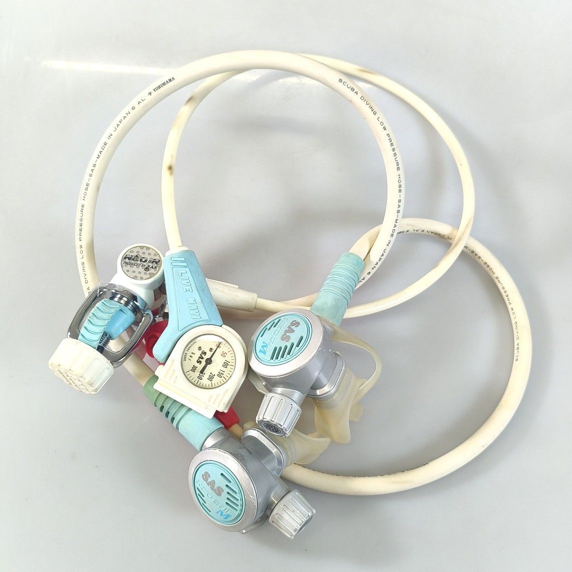 OH済 SAS NEORⅡ レギュレーター ファースト セカンド オクトパス ゲージセット REG-250716IB