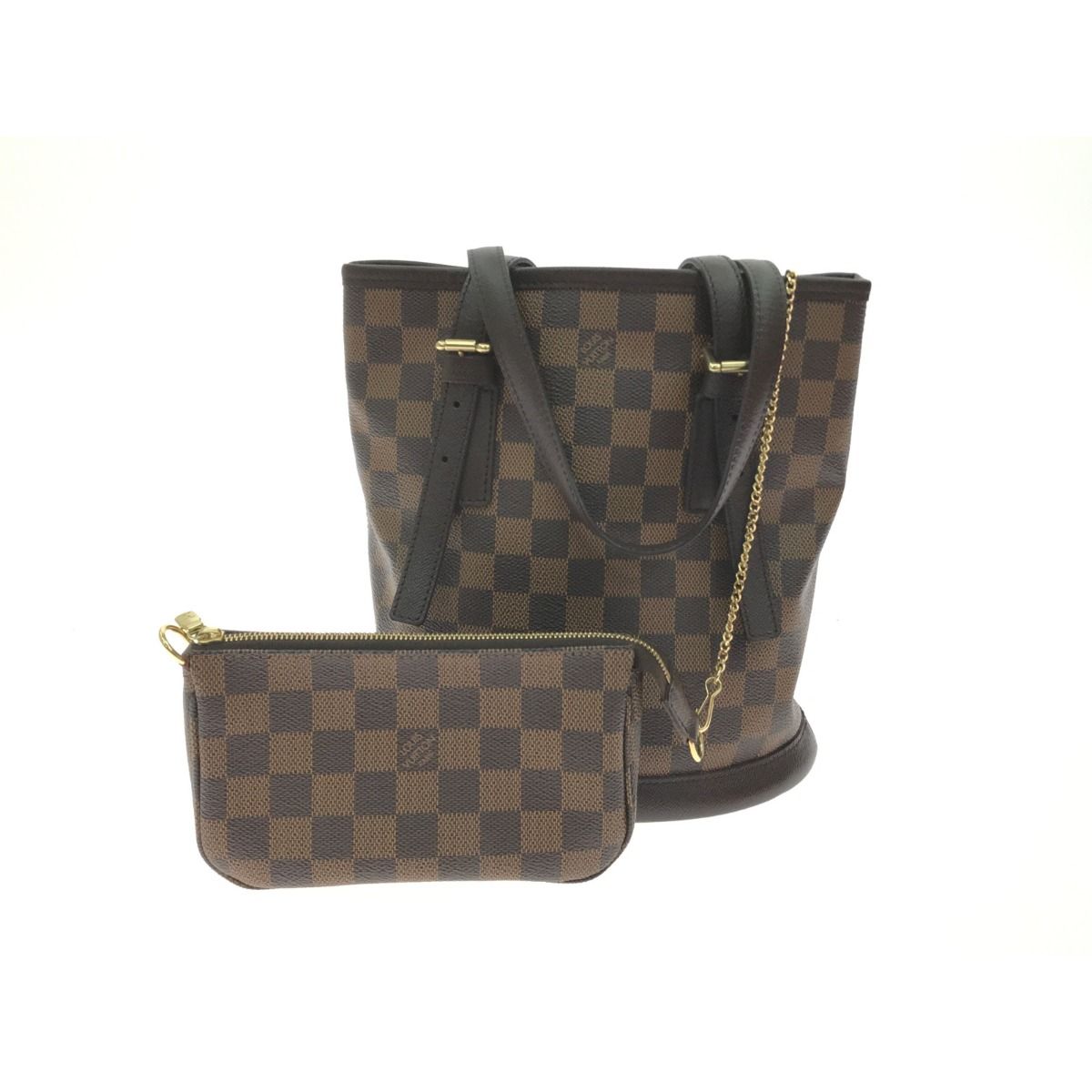 ▽▽LOUIS VUITTON ルイヴィトン トートバッグ バケット ポーチ付 