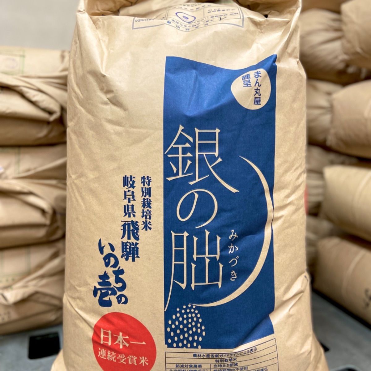 令和5年産 特別栽培米 岐阜県飛騨 いのちの壱 銀の朏 5kg 皇室献上米