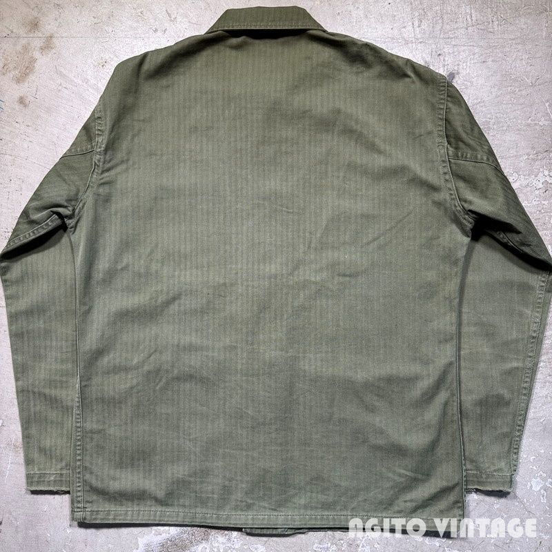 40's U.S.NAVY N-3 HBTジャケット USN ヘリンボーンツイル 月桂樹