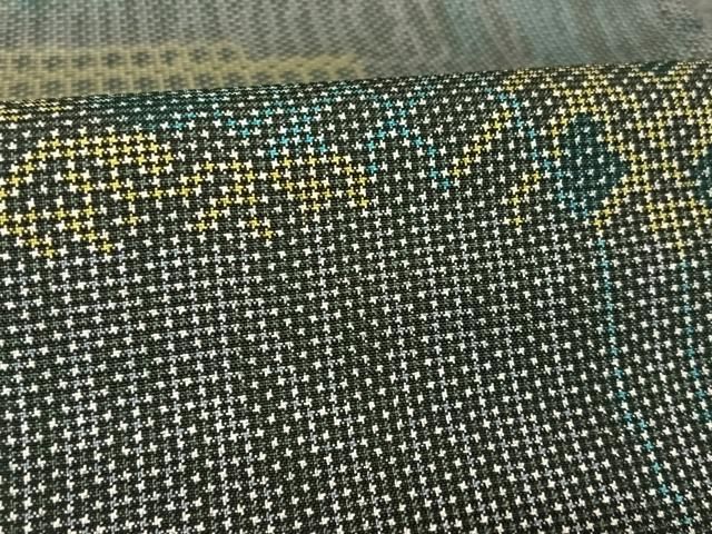 平和屋着物○本場大島紬 一元絣 幾何学文様 正絹 逸品 AAAW4067np