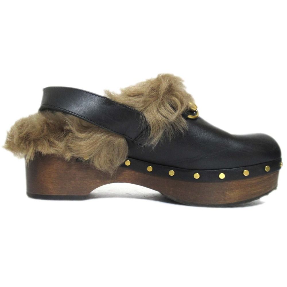 美品 GUCCI グッチ アムステル レザー ホースビット ムートン
