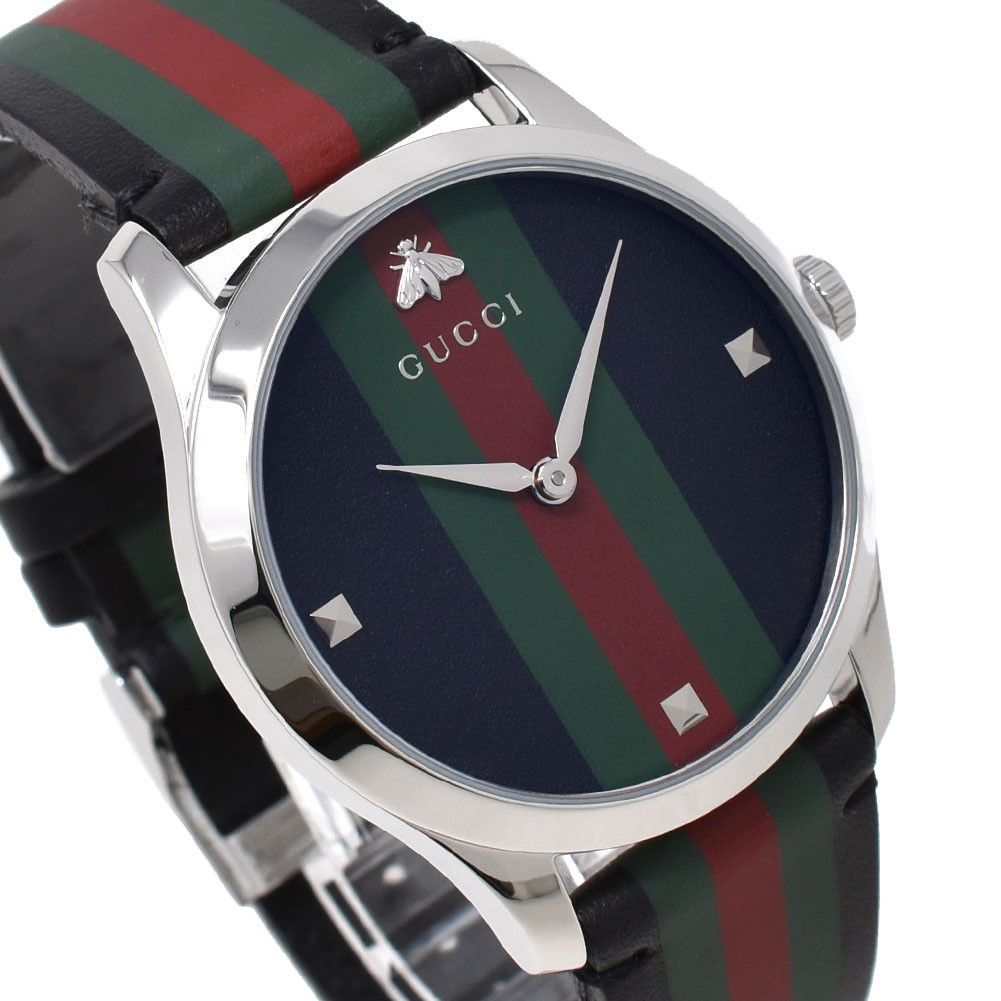 【美品/箱/証明書/取説】GUCCI 126.4 ピンクゴールド ウォッチ 22164-0.jpg