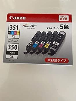 【】 Canon キャノン インク カートリッジ 純正 BCI-351 (BK C M Y) +BCI-350 5色マルチパック 大容量パック BCI-351+350 5MP