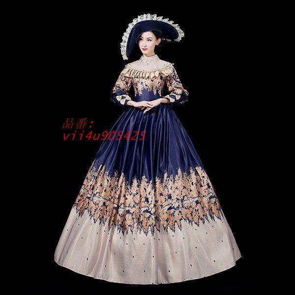 中世 貴婦人ドレス ステージ 衣装 中世ドレス ヨーロッパ 貴族 王族服 vii4u905425