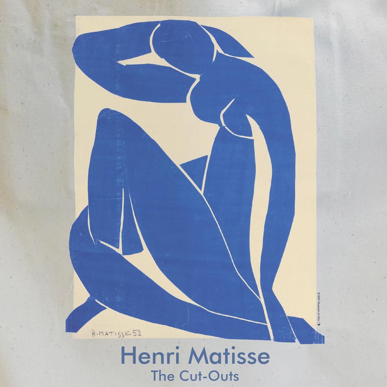 ブルーヌード II マティス キャンバス ポケット付 ショルダー / トート 2WAYバッグ【RAF】The Cut-Outs Blue Nude II Henry Matisse TOTE TEE 631904