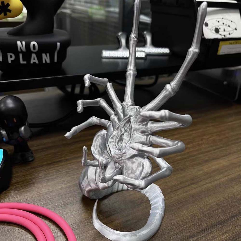 新品 スマホスタンド 3D印刷 フェイスハガー スマホスタンド 虫飾り