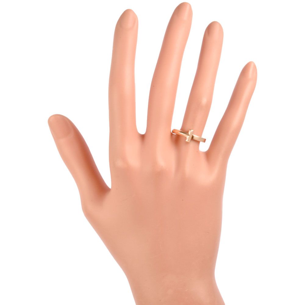 ティファニー Tiffany&Co. Tワン リング 指輪 約11号 K18PG ローズ 