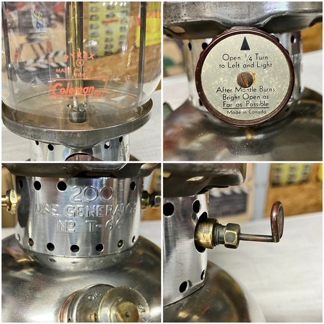 コールマン ランタン 200 カナダ製 1968年1月製造 coleman コールマン ランタン 200 カナダ製 1968年1月製造 coleman