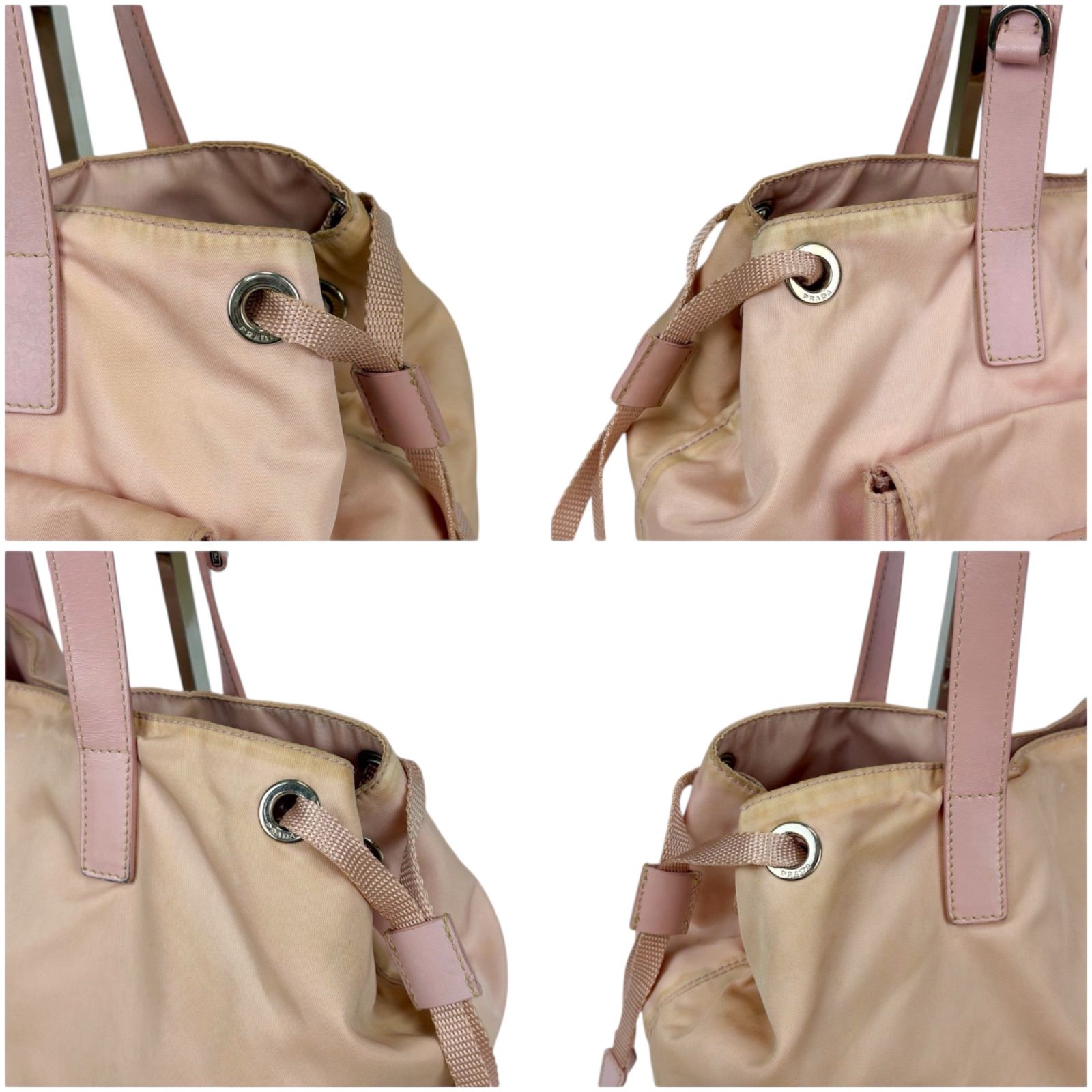 プラダ　トートバッグ　ポケット　三角ロゴ　テスート　ポコノ　ピンク 楽天市場】PRADA プラダ テスート 三角ロゴプレート ピンク