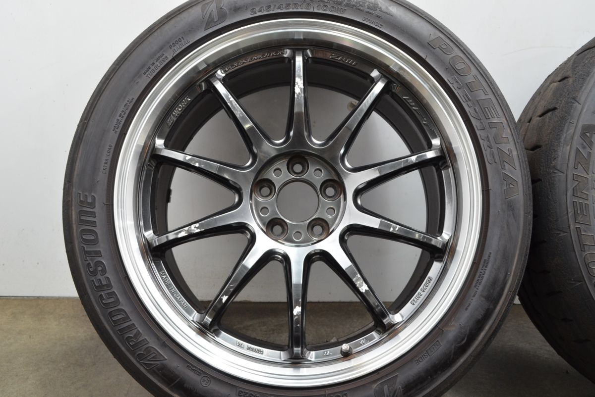 人気ホイール】WORK EMOTION ZR10 18in 8.5J +47 PCD100 ブリヂストン 