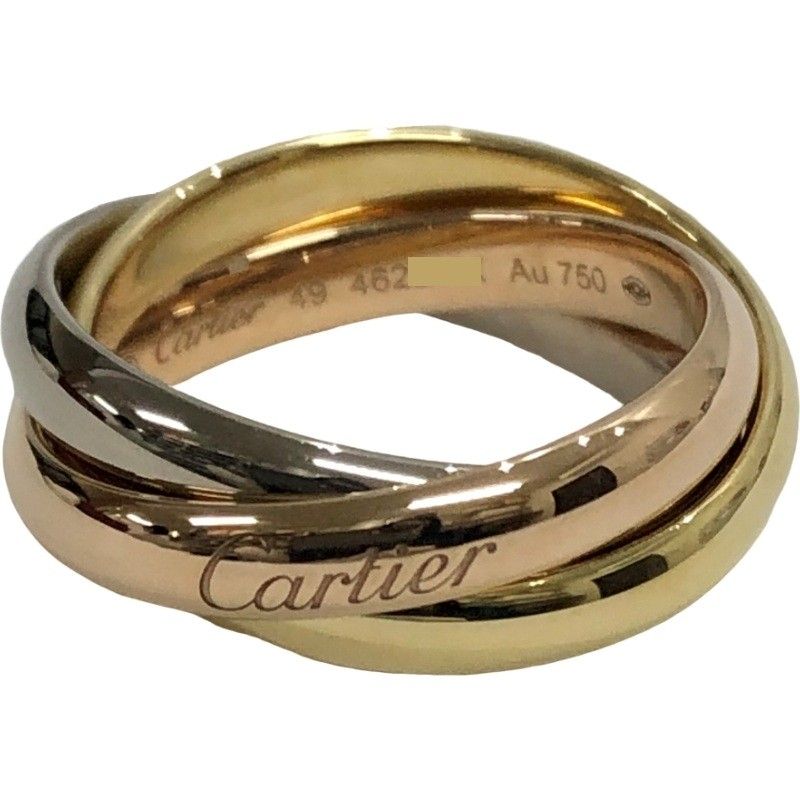Cartier トリニティリング 750 K18 48号 CARTIER カルティエ トリニティ MM #48 現行モデル リング・指輪