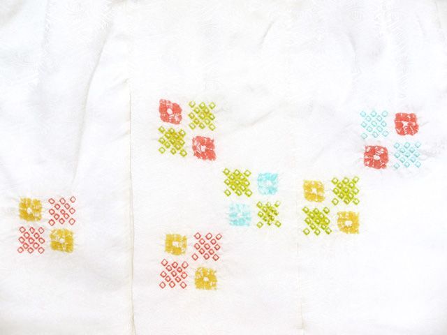  七五三 三歳 女の子 被布セット 正絹被布コート 草履 巾着 足袋 4点コーデセット 白 絞り柄 IGH 408 4 set 01 七五三 季節 年中行事