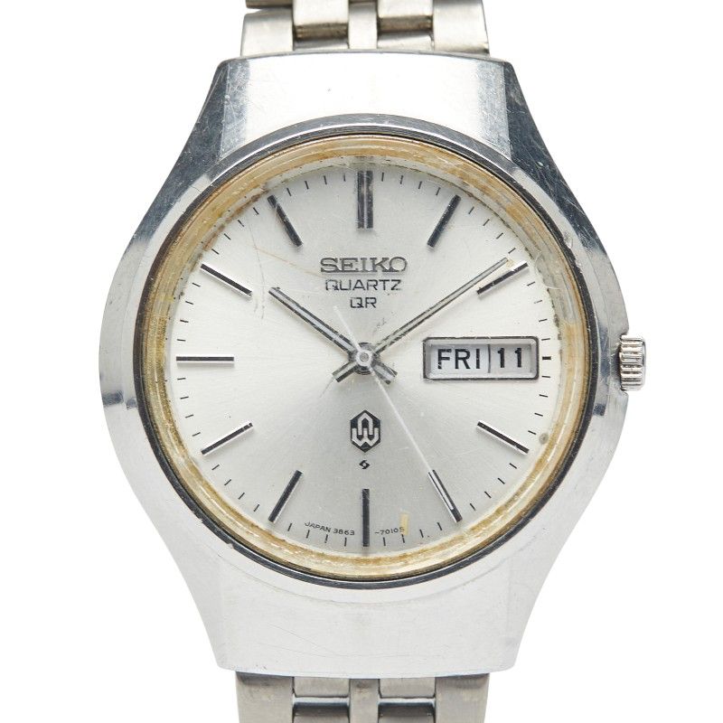 セイコー 3針 デイデイト 3863-7010 ステンレススチール レディース SEIKO 1-0235461