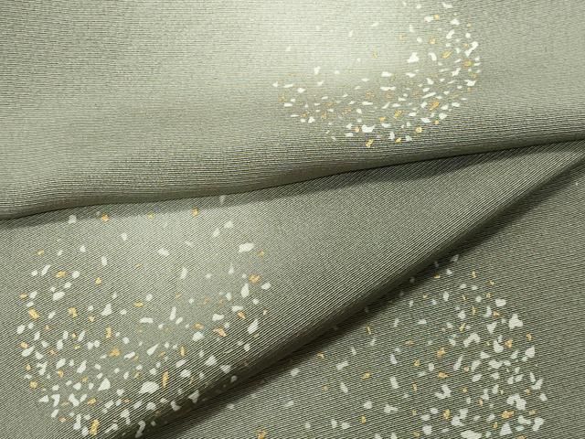 平和屋着物▽上質な小紋 単衣 蛍暈し 金彩 正絹 逸品 CAAQ0337vf