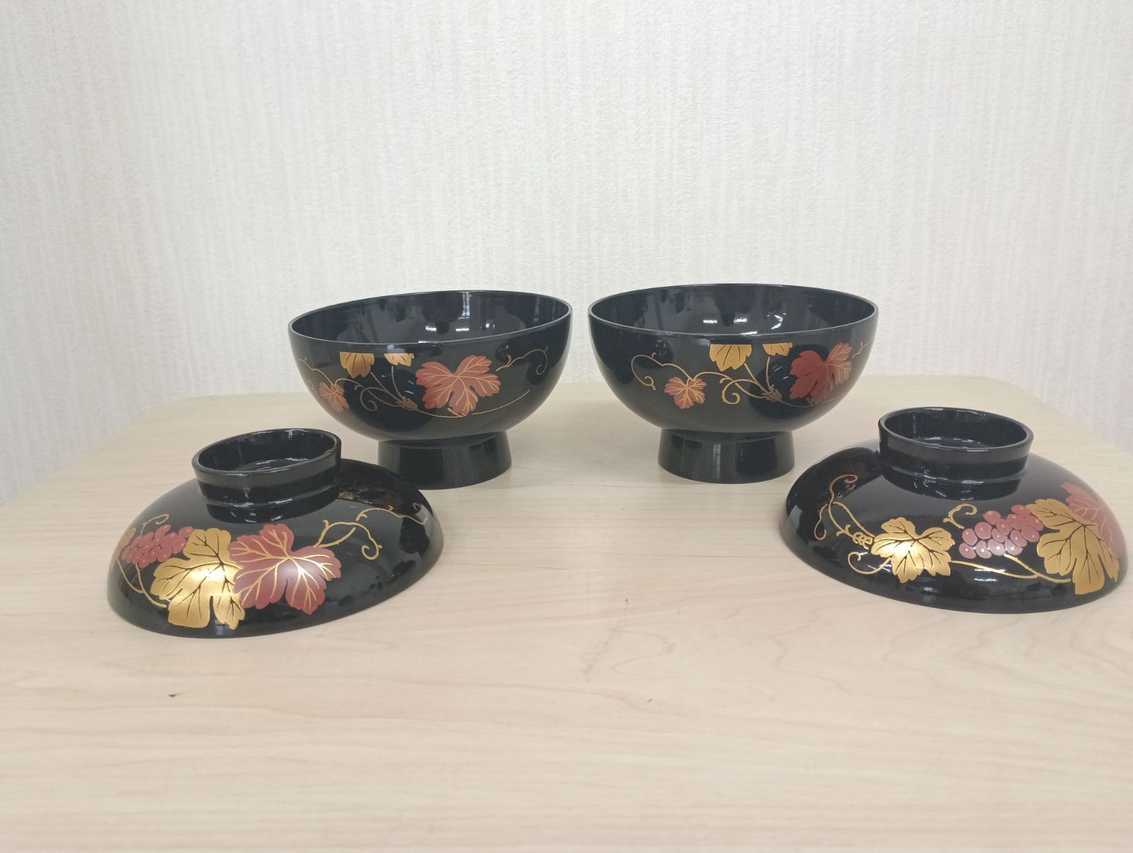 M14-18 高級漆器 御吸い物椀10客 蓋付き お椀 煮物椀 雑煮椀 - メルカリ