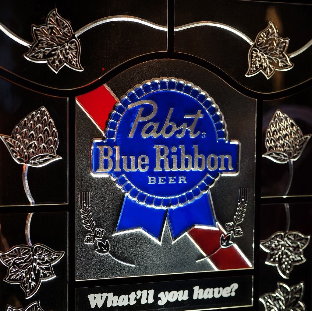 魅了 ビンテージ 1970's Pabst Blue Ribbon 振り子時計 掛け時計